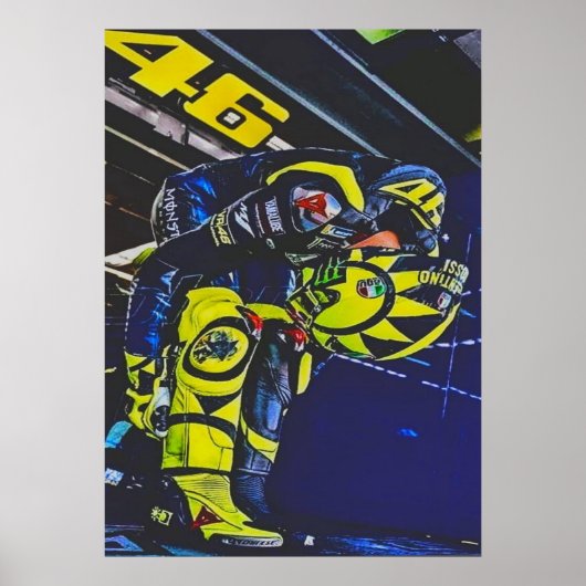 valentino rossi, moto gp legend, the doctor 46, poster (Voorkant)