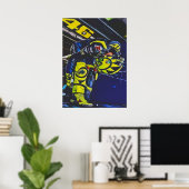 valentino rossi, moto gp legend, the doctor 46, poster (Thuiskantoor)