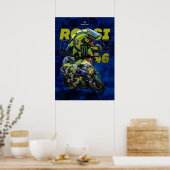 valentino rossi, moto gp legend, the doctor 46, poster (Keuken)