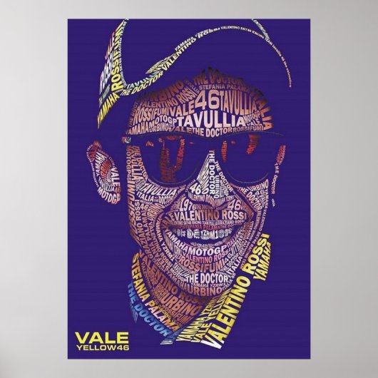 valentino rossi, moto gp legend, the doctor 46, poster (Voorkant)
