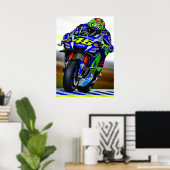 valentino rossi, moto gp legend,    the doctor 46, poster (Thuiskantoor)