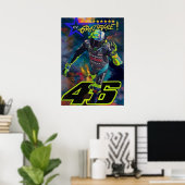 valentino rossi, moto gp legend, the doctor 46, poster (Thuiskantoor)