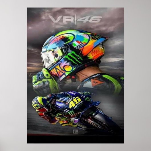 valentino rossi, moto gp legend, the doctor 46, poster (Voorkant)