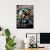 valentino rossi, moto gp legend, the doctor 46, poster (Thuiskantoor)