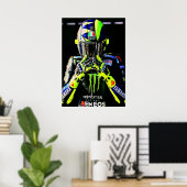valentino rossi, moto gp legend,    the doctor 46, poster (Thuiskantoor)