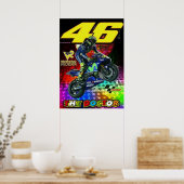 valentino rossi, moto gp legend, the doctor 46, poster (Keuken)