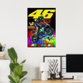 valentino rossi, moto gp legend, the doctor 46, poster (Thuiskantoor)