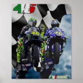 valentino rossi, moto gp legend, the doctor 46, ro poster (Voorkant)