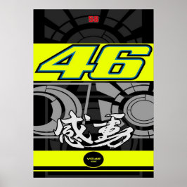 valentino rossi, moto gp legende, de dokter 46, poster