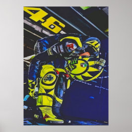 valentino rossi, moto gp legende, de dokter 46, poster