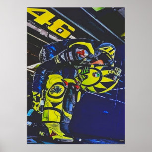 valentino rossi, moto gp legende, de dokter 46, poster