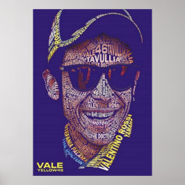 valentino rossi, moto gp legende, de dokter 46, poster