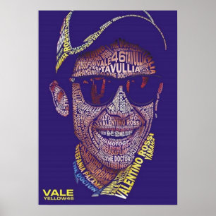 valentino rossi, moto gp legende, de dokter 46, poster
