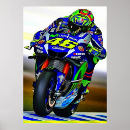 valentino rossi, moto gp legende, de dokter 46, poster