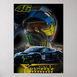 valentino rossi, moto gp legende, de dokter 46, poster