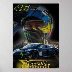 valentino rossi, moto gp legende, de dokter 46, poster