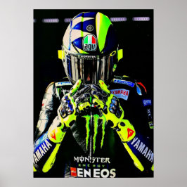 valentino rossi, moto gp legende, de dokter 46, poster