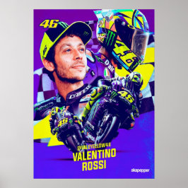 valentino rossi, moto gp legende, de dokter 46, poster