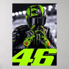 valentino rossi, moto gp legende, de dokter 46, poster