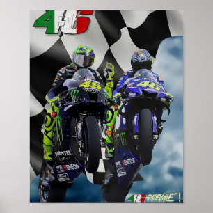valentino rossi, moto gp legende, de dokter 46, ro poster