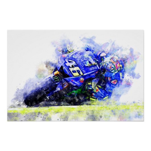 Valentino Rossi Perfect Poster (Voorkant)