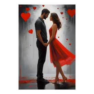 Valentinstag Zeit für Liebe Perfect Poster