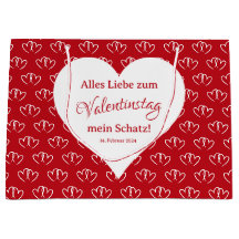 Valentinstag, zwei rote Herzen - 