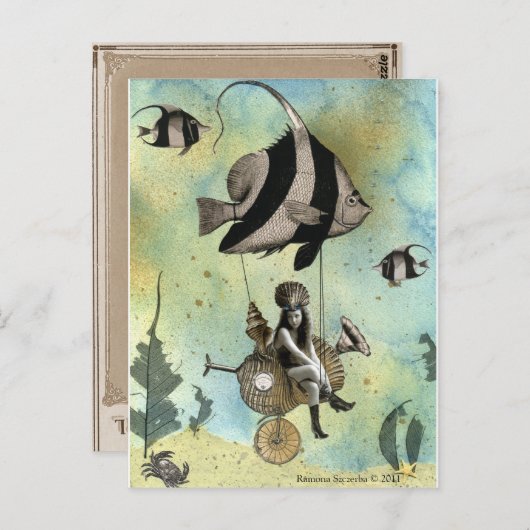 Valenzia & haar Angelfish Racer Briefkaart (Voorkant / Achterkant)