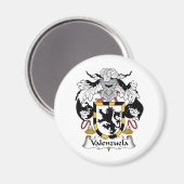 Valenzuela Family Crest Magneet (Voorkant / Achterkant)