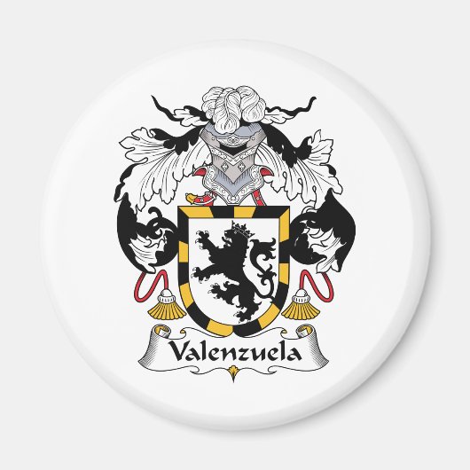 Valenzuela Family Crest Magneet (Voorkant)