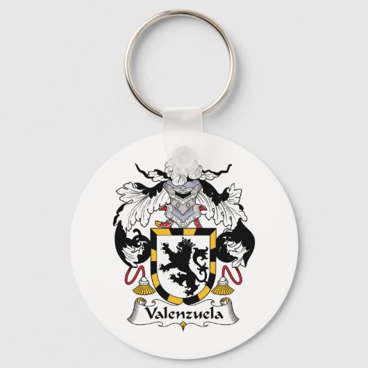 Valenzuela Family Crest Sleutelhanger (Voorkant)