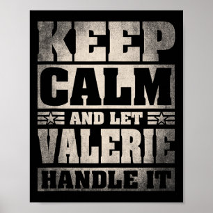 Valerie Naam Gepersonaliseerde Valerie Voornaam Poster