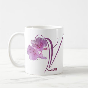 Valerie naam roze rozenbloemen boho Koffiemok