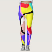 Valerie Pastel Colors Positive Vibes Leggings (Voorkant)