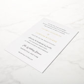 Valerie Traditionele bruiloft Folie Uitnodiging (Gedraaid)