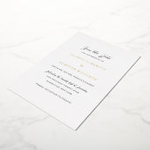 Valerie Traditionele bruiloft Save the Date Folie Uitnodiging (Gedraaid)