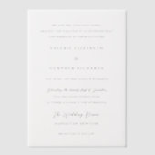 Valerie Traditionele bruiloft Vellum Uitnodigingen (Voorkant)