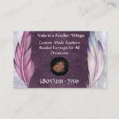 Valerie's Feather Wings Visitekaartje (Voorkant)