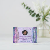 Valerie's Feather Wings Visitekaartje (Staand voorkant)