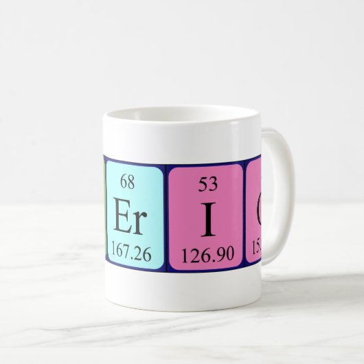 Valerio periodieke lijstnaam mok (Voorkant rechts)