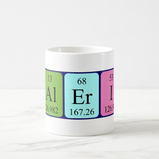 Valerio periodieke lijstnaam mok (Center)