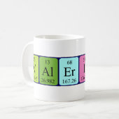 Valerius periodieke lijstnaam mok (Voorkant links)