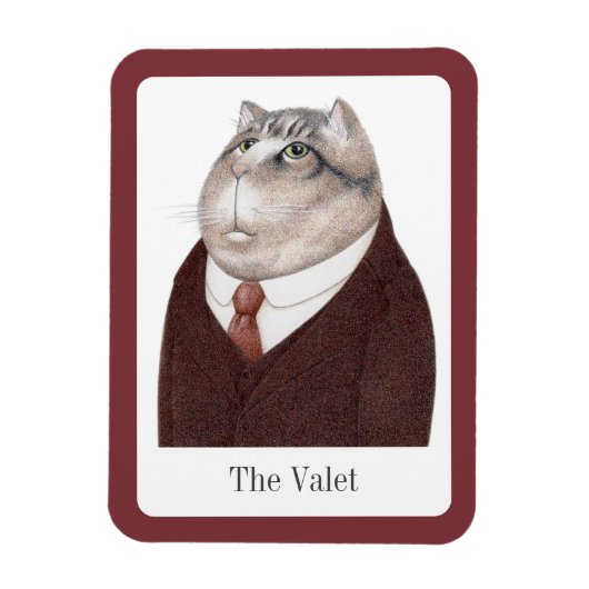 VALET CAT 3x4 Flexibele Magneet + Tekst (Verticaal)