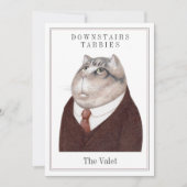 VALET CAT 5x7 Platte Kaart + Tekst (Voorkant)