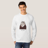 VALET CAT Mannen Basic Shirt met lange mouwen (Voorkant volledig)