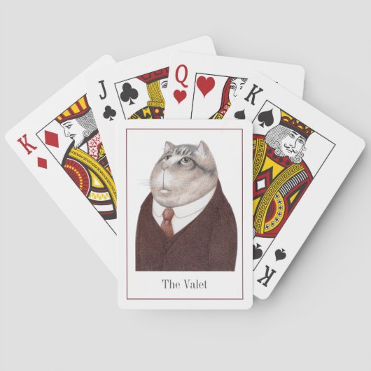 VALET CAT Speelkaarten + Tekst (Achterkant)