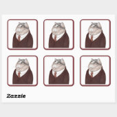 VALET CAT Stickers op grote vierkant (Vel)