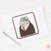 VALET CAT Stickers op grote vierkant (Envelop)