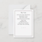 VALET CAT Trading Kaart Notitiekaartje (Achterkant)