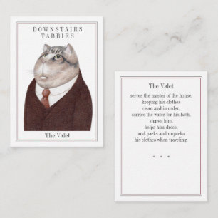 VALET CAT Trading Kaart Notitiekaartje